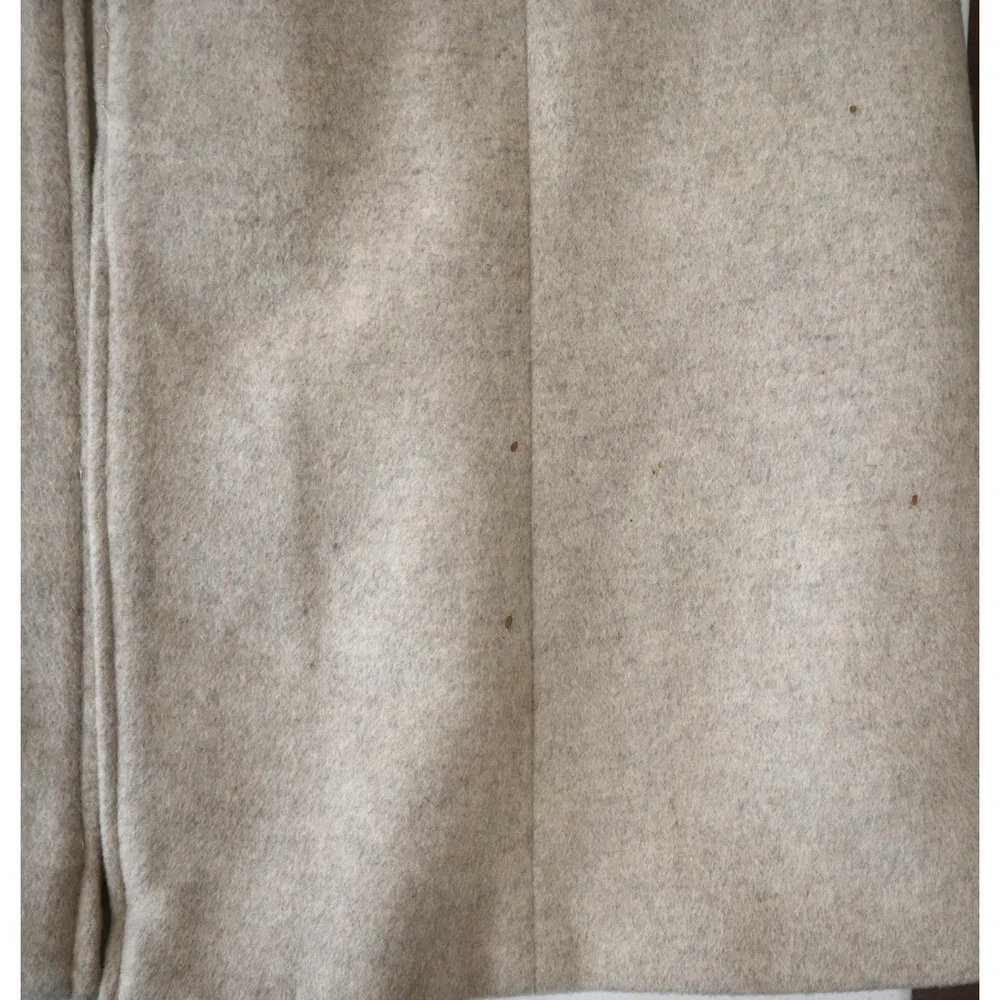 Alexander McQueen Oatmeal Cashmere Open Coat Size 44 / Approx. Medium